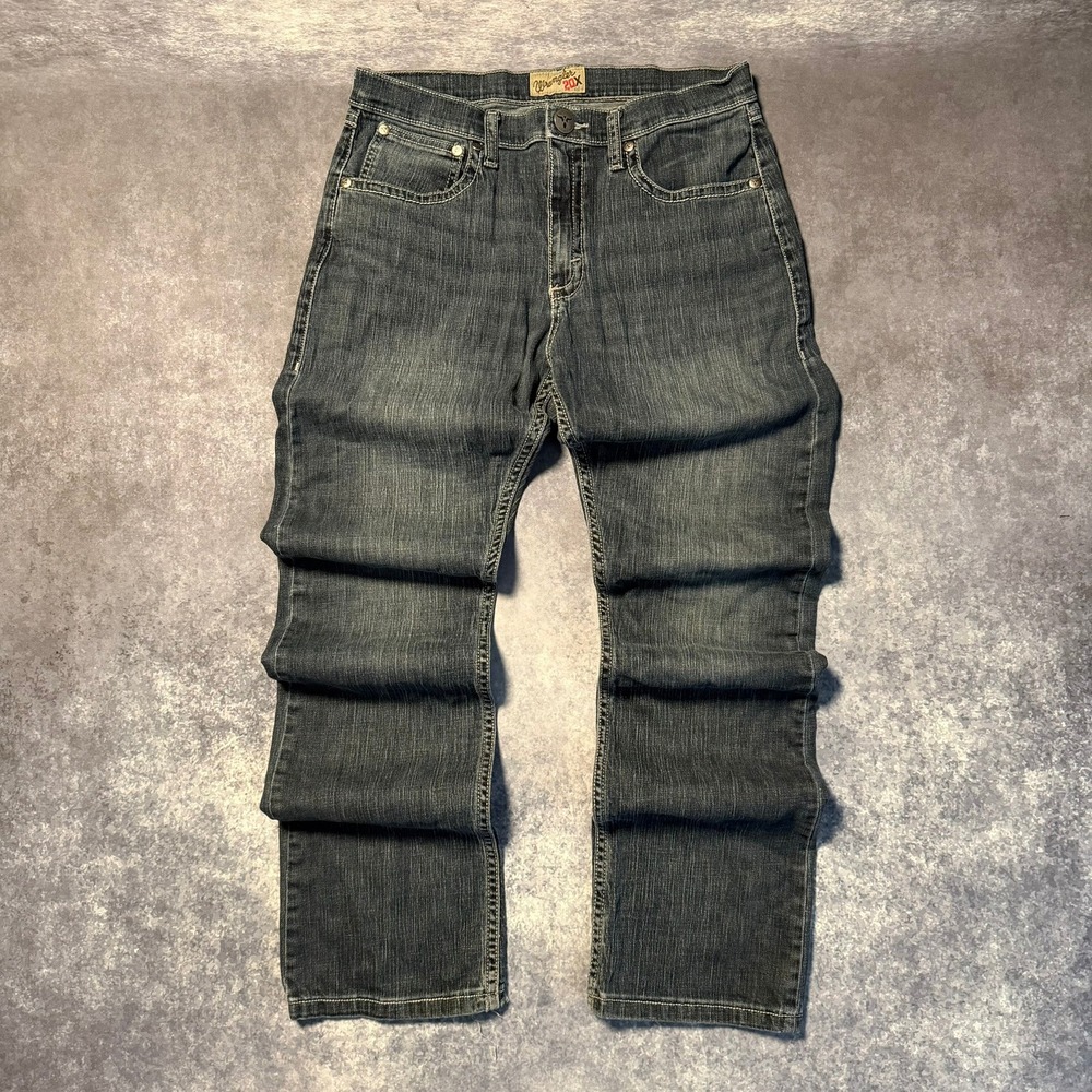 Wrangler 20X No. 42 Vintage Bootcut Jeans Mens 31x34 Dark Wash Denim
